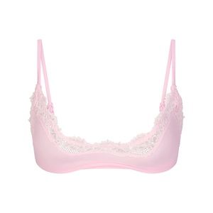 SKIMS Fits Everybody Lace Scoop Bralette | Cherry Blossom